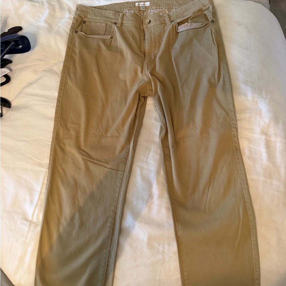 Khaki/Tan Peter Millar 5 Pocket Pant 36